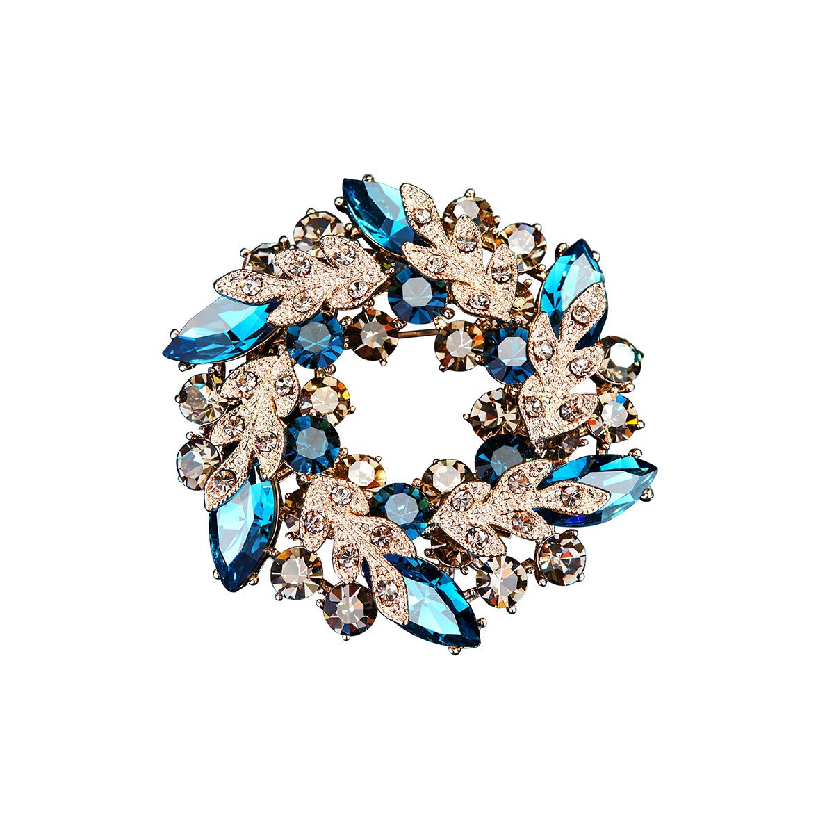 Luxury Garland Blue Brooch-0