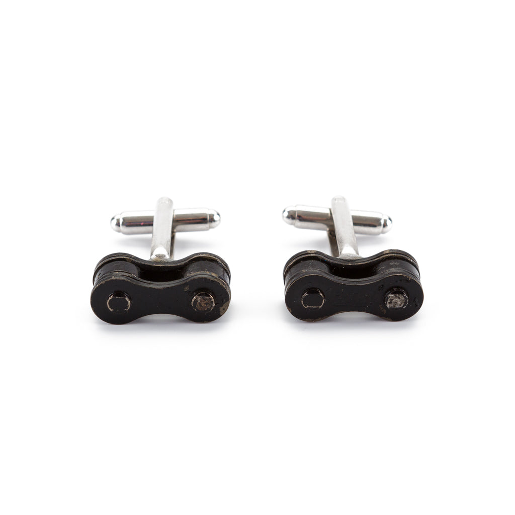 Paguro Upcycle Recycled Bicycle Chain Cufflinks Eco Gift-2