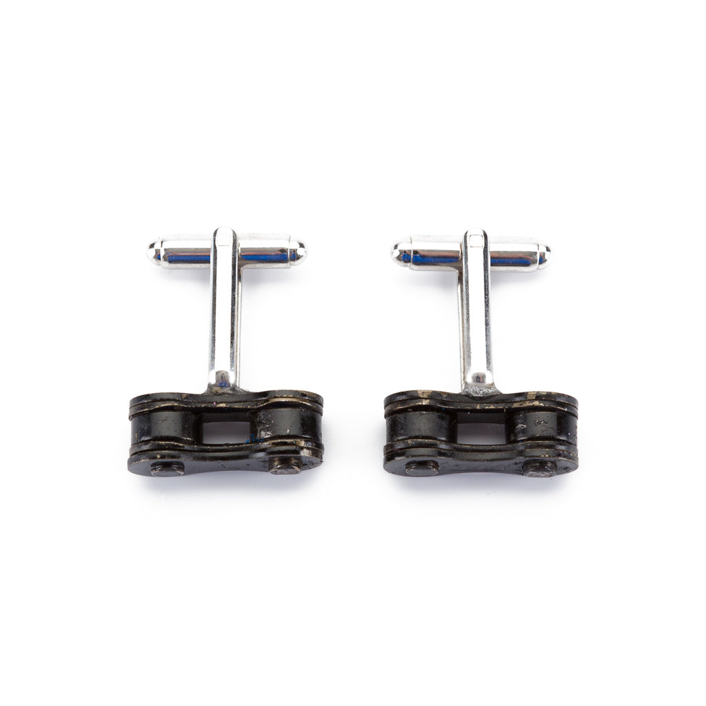 Paguro Upcycle Recycled Bicycle Chain Cufflinks Eco Gift-3