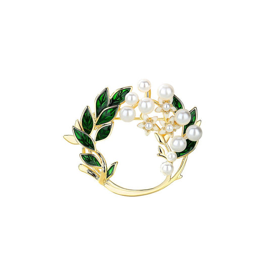 Aromatic Jasmine Gold Brooch-0
