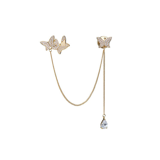 Butterfly Valley Gold Brooch-0