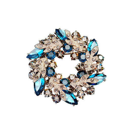 Luxury Garland Blue Brooch-0